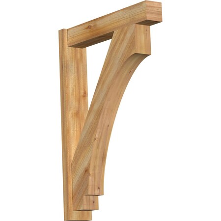 Ekena Millwork Imperial Block Rough Sawn Outlooker, Western Red Cedar, 6"W x 30"D x 42"H OUT06X30X42IMP05RWR